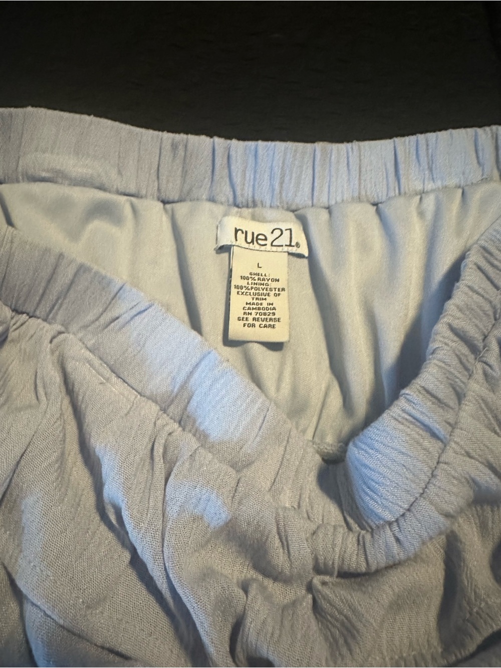 Rue21 Light Blue Elastic Waist Pull-On Skirt